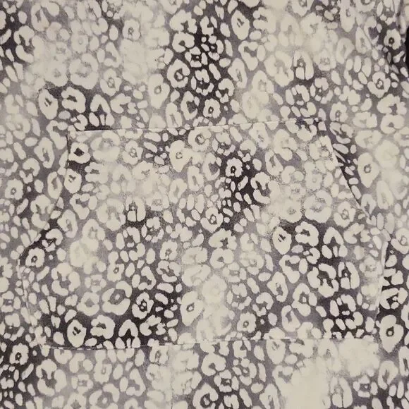 Tacera Animal Print Tunic Sweater Size XL Corded Sleeves - Picture 5 of 9